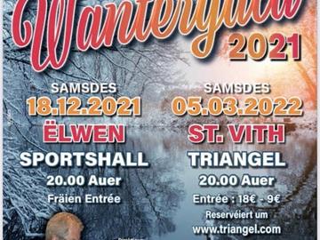 Samstag, 20h00 Wantergala Sportshall Ëlwen