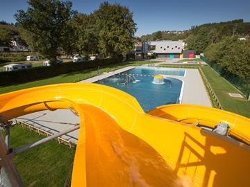 Het openluchtzwembad van het vrijetijds centrum Troisvierges